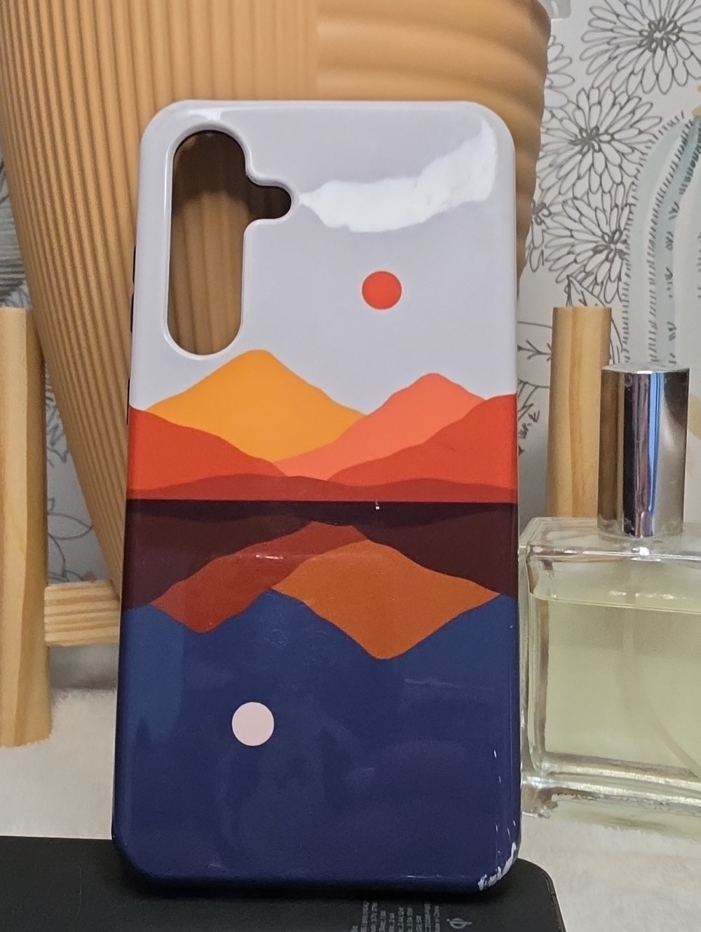 Samsung Galaxy S24 Plus Sunset Mountain Mirror Graphic Phone Case